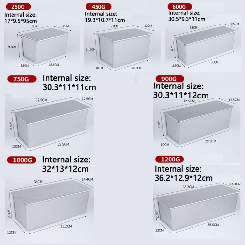 Бытовая квадратная рифленая форма для хлеба с крышкой Форма для выпечки хлеба Форма для торта Выпечка кондитерских изделий