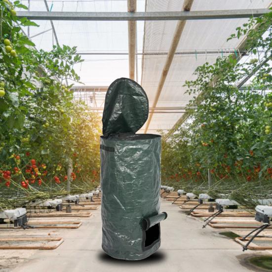 Мешок для мусора в виде листьев, большой емкости, водонепроницаемый полиэтиленовый материал, мешок для органического компоста, очень большой сверхмощный мусорный бак, садовые принадлежности