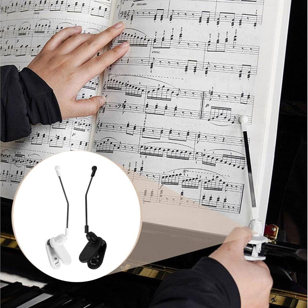 1Pair Portable Piano Page Holder Adjustable Music Stand Clip Piano Score Holder for Music Stand