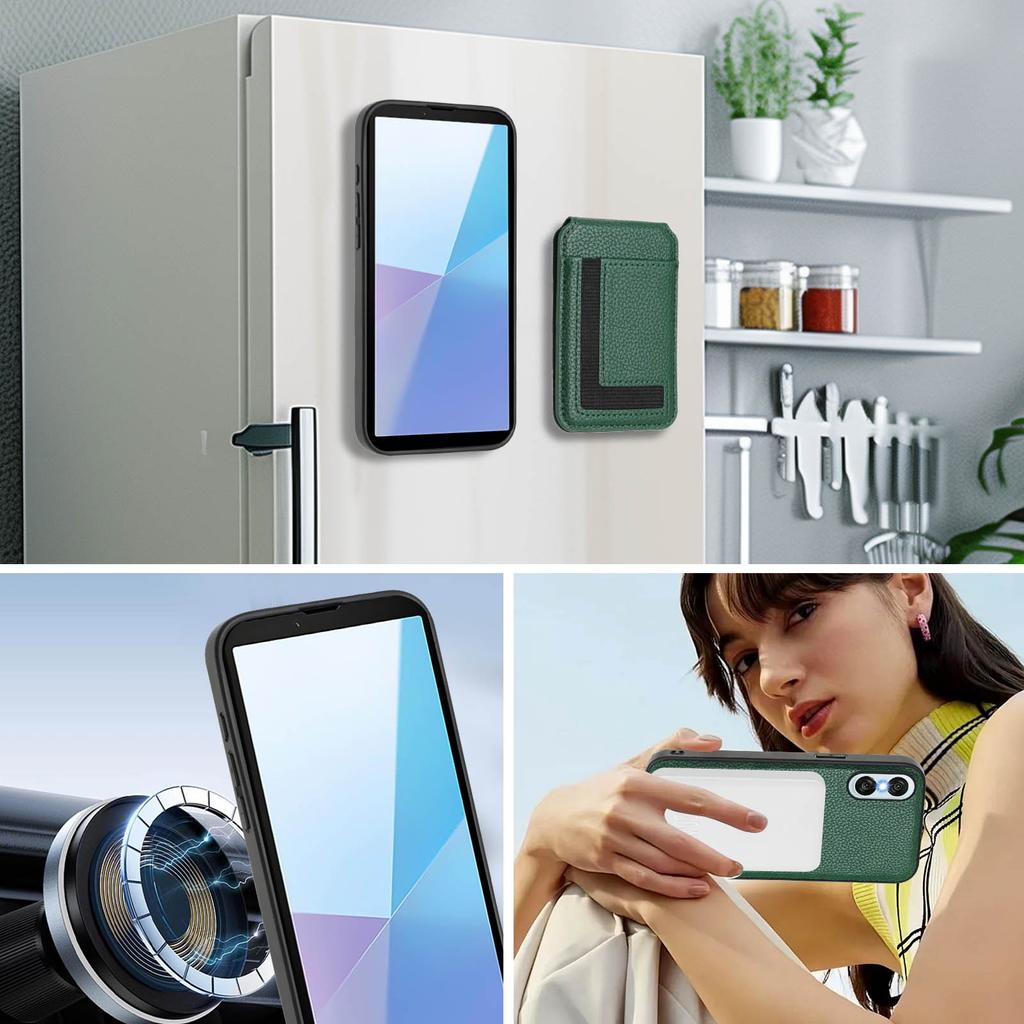 Magsafe 2 In 1 Detachable Sony Wallet Case with Card Holder Magnetic Kickstand PU Leather Flip Cover For Sony Xperia 1 VI/Sony Xperia 10 VI