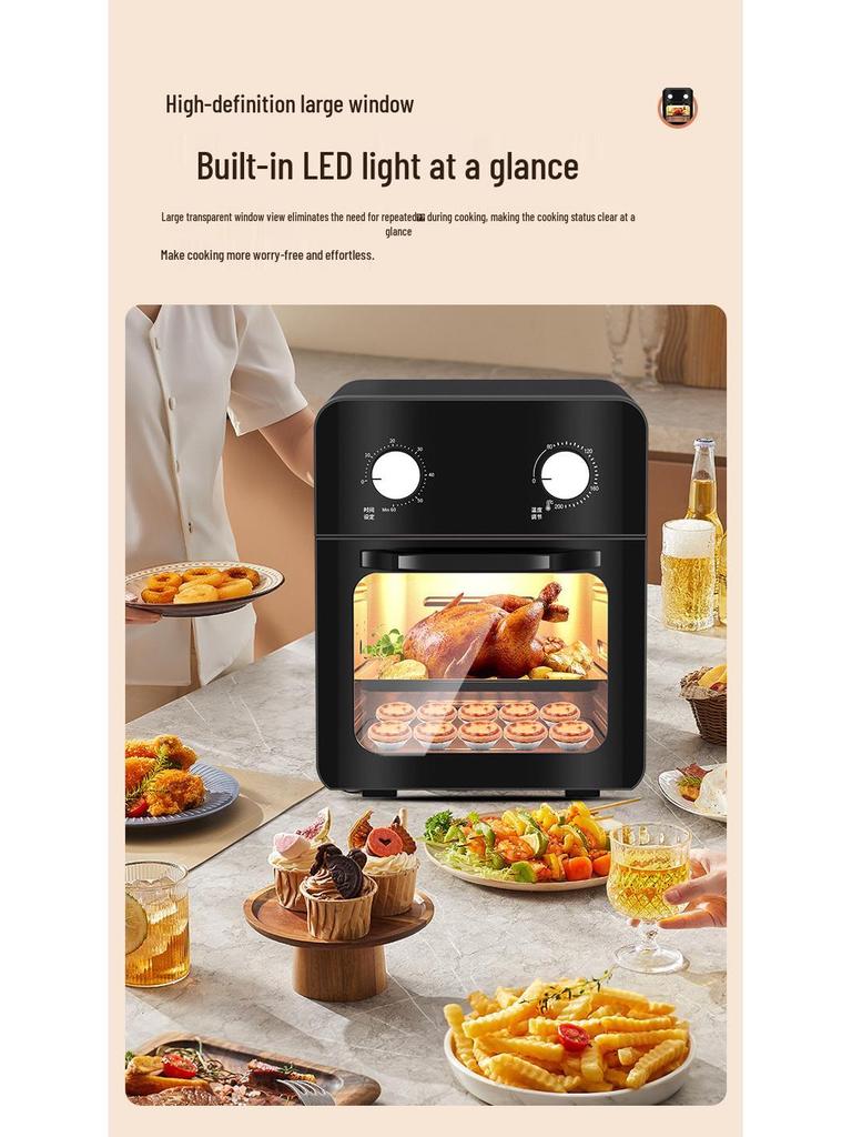 Smart Multifunctional Air Fryer Oven - Large Capacity for Baking & Frying