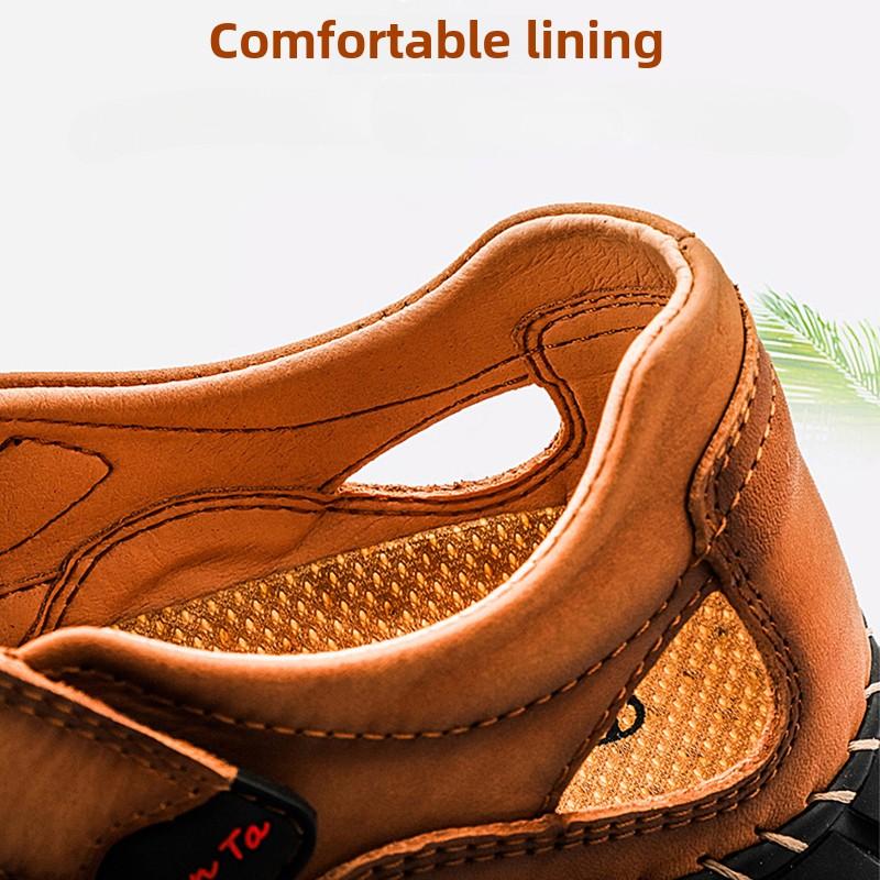Мужские сандалии ручной работы Сандалии для активного отдыха Кожаные сандалии Пляжная обувь Походные сандалии для активного отдыха из кожи