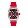 Authorized Distributor Ice Watch Unisex 024288 ICE Boliday Clear Red Skeleton Plastic Date Day of the Week 24 Hour Meter Medium Tonneau Type Boliday