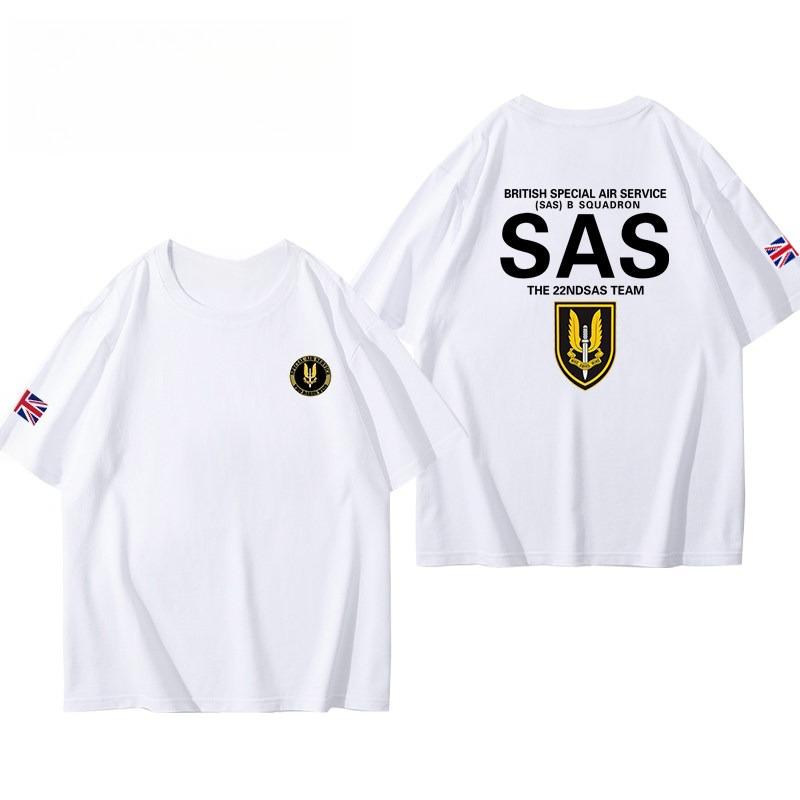 SAS British Special Air Service uniform with the Rainbow Six logo shortsleeved militarystyle Tshirt for male special forces