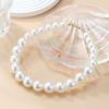 Luxury Elegant Imitation Pearl Necklace Double Layered Beaded Clavicle Chain  Wedding Jewelry