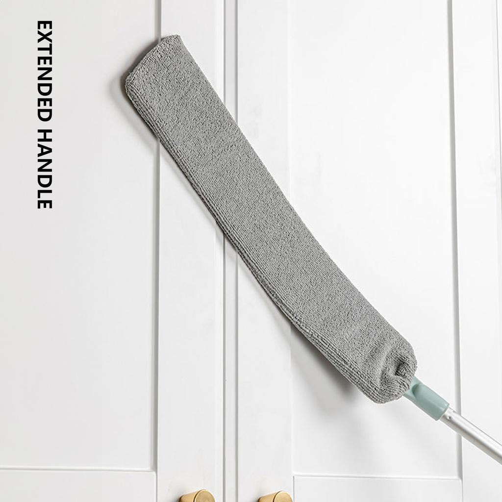 Extendable Dust Cleaner with Washable Polyester Fiber Head for Ceiling Blinds Furniture Crevices Adjustable Length