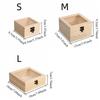 Retro Jewelry Box Rectangular Candy Display Box Display Rack Desktop Organizer  Family