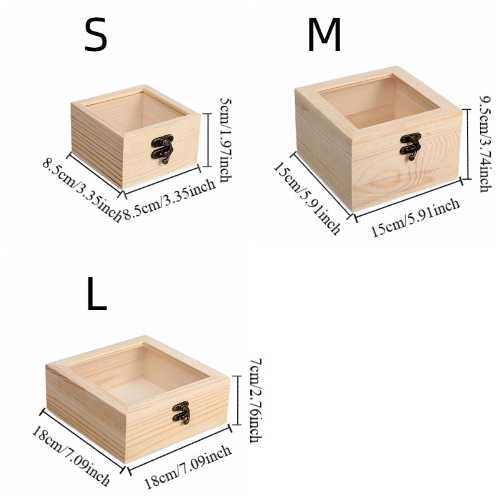 Retro Jewelry Box Rectangular Candy Display Box Display Rack Desktop Organizer Family