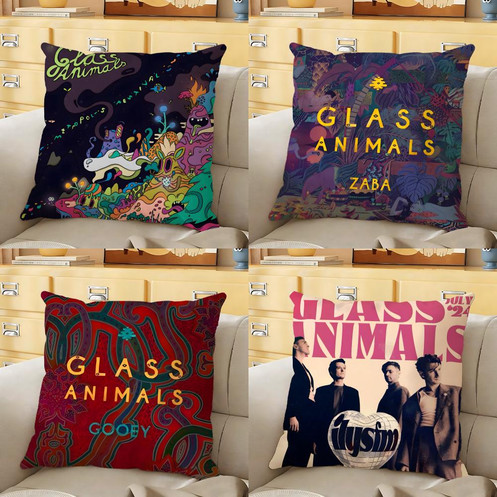 GGlass AAnimals Band Cushion Cover Soft Durable Reversible Pillow Cover Home Car MultiScene Daily Comfort Pillowcase