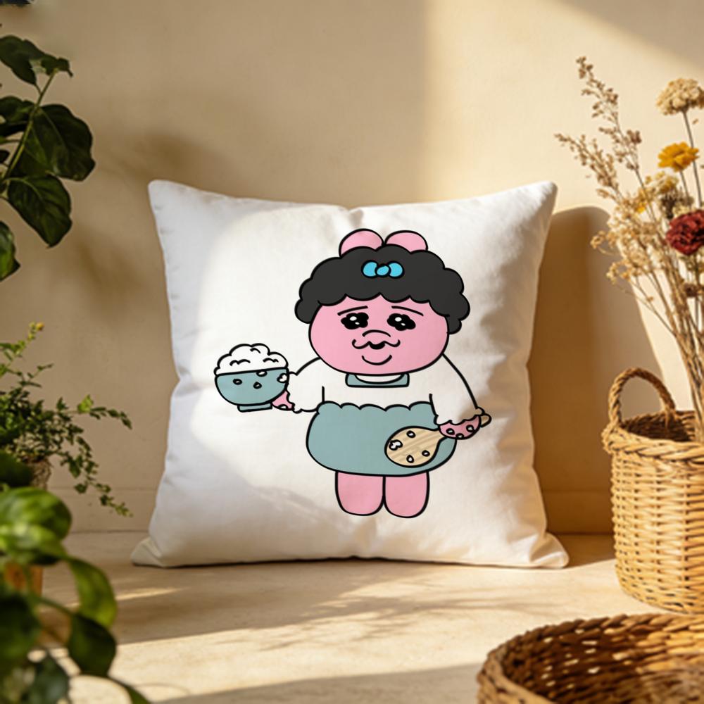 Fashion OOpanchu Usagier Cushion Cover Versatile DoubleSided Pillow Case Fit for Sofa Bed Car Daily Decor