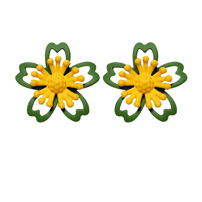 Chic INS Style Pearl Earrings & Geometric Pendant Necklace Bracelet Ring Set