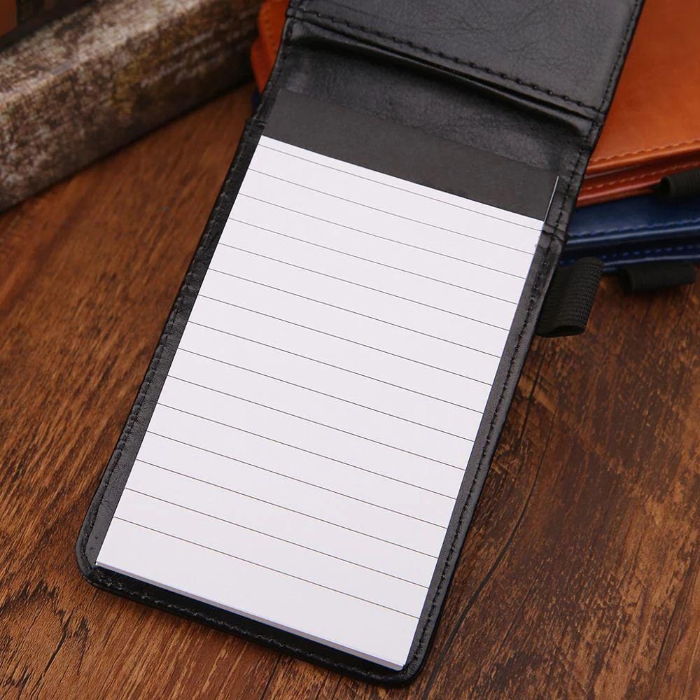 Office Diary Memo Pads Leather Cover Retro Mini Notepad A7 Notebook Pocket Planner Business Memos