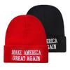 Winter Hat Makes America Great Again Trump President Election Campaign Knitted Thick Elastic Warm Windproof Cycling Outdoor Cap Headgear