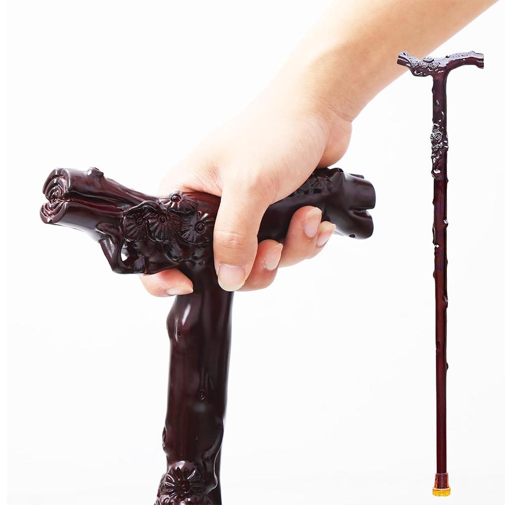 Handmade Dragon Canes Pine Carving Walking Ergonomic Stick New Wooden Walking Canes for Men Women