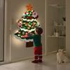 Yousheng DIY Felt Рождественская елка для малышей Большая светящаяся рождественская елка с Санта-звездой, конфетными фигурками, детская развивающая игрушка