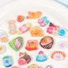 Yousheng Food Puffy Stickers 3D Ice Creams Desserts Stickers Fun Reward Stickers Cute Sushi Candies Puffy Stickers for DIY Crafts Scrapbooking