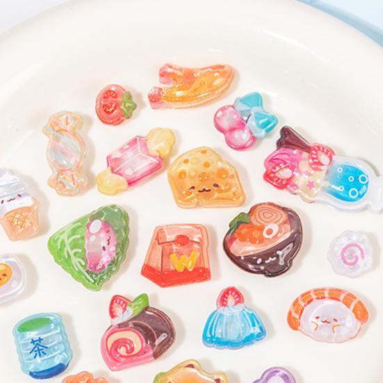 Yousheng Food Puffy Stickers 3D Ice Creams Desserts Stickers Fun Reward Stickers Cute Sushi Candies Puffy Stickers for DIY Crafts Scrapbooking