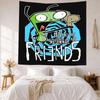 Invader Zim Gir Wall Decor Tapestry Art For Pet Memorial Birthdaywedding Party Backdrop Family Gift