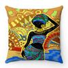 African Women Creative Collection Digital Printing Short Plush Pillow Covers For Car Sofa Office Cushion Cover Home Goods