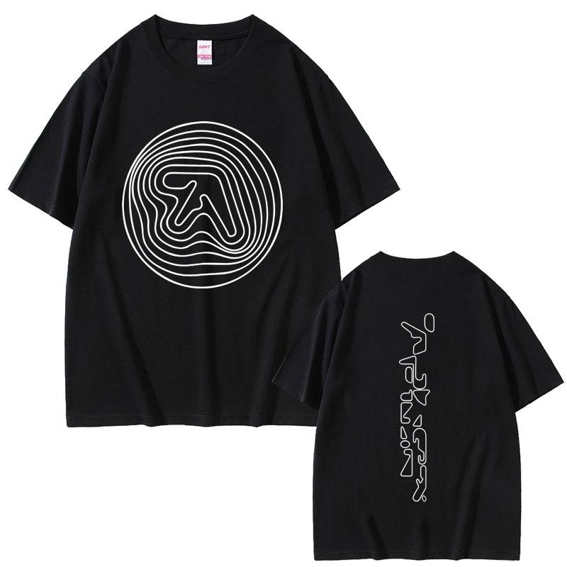 Aphex Twin Graphic T Shirt Men Women Clothing Punk Gothic Vintage Short Sleeve Tshirt Mens Casual Cotton Crewneck Tshirts