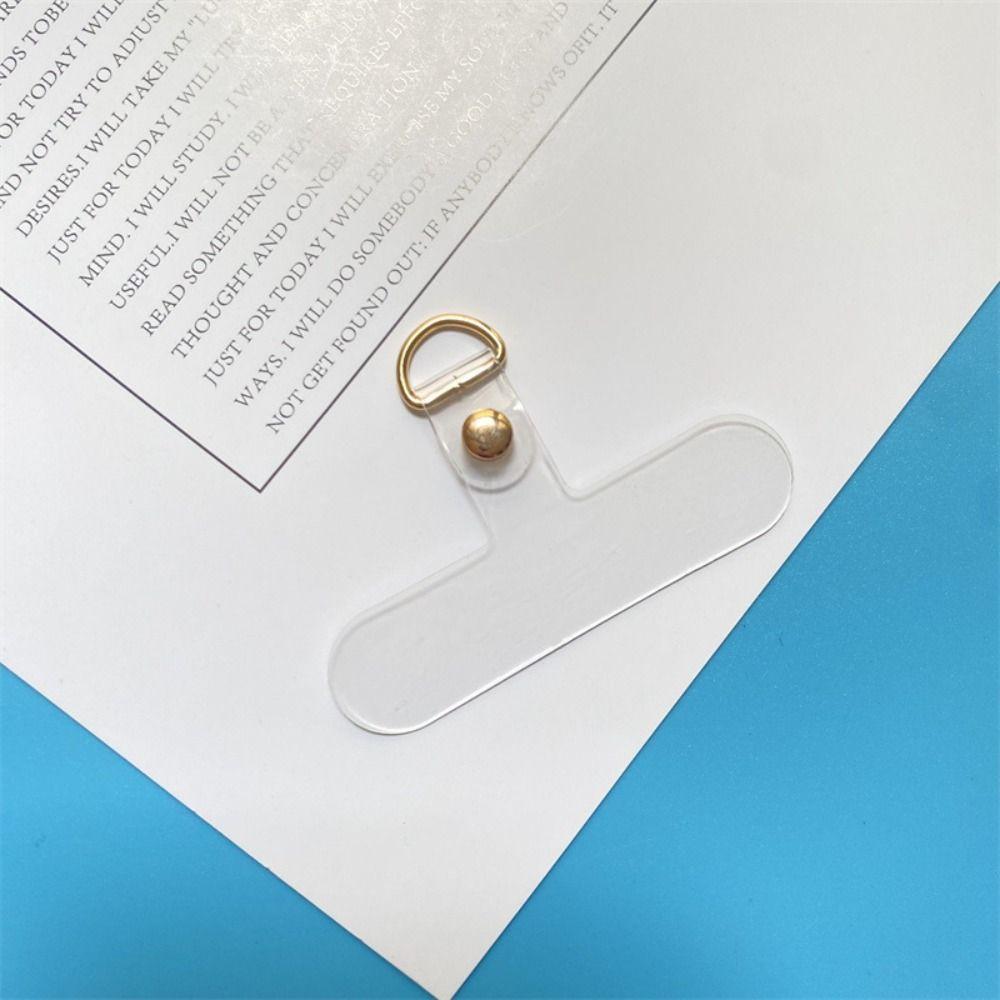 10Pcs Nylon Lanyard Card Gasket Transparent Clear Hanging Strap Universal Phone Lanyard Clip