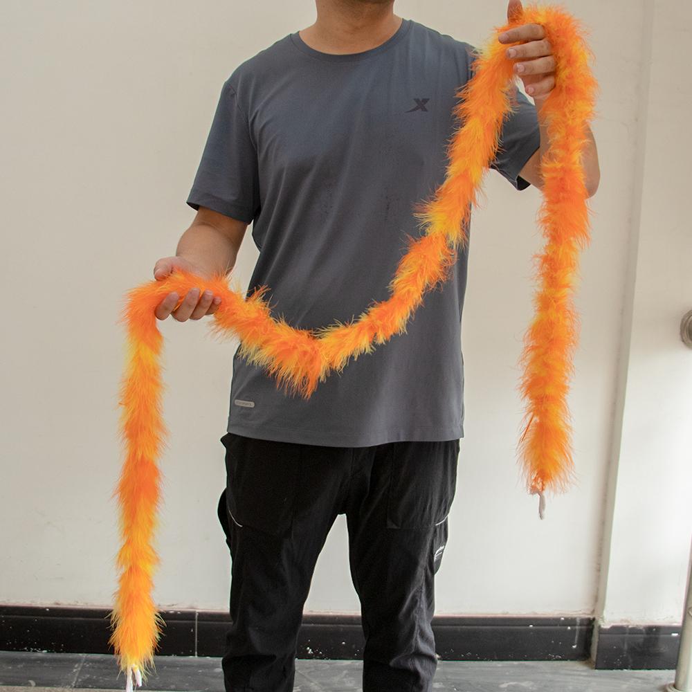 2Meters Colorful Marabou Turkey Feathers Boa 20G High Quality Plumes Shawl For Home Party Wedding Dress Decoration Feather Scarf