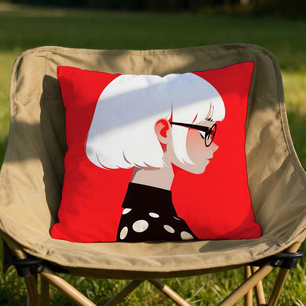 Yayoi Kusama Minimalism Cushion Cover Soft Reversible Durable Pillow Cover MultiScene Use for Home Car Daily Comfort