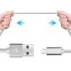 Câble USB Type C - Non spécifié - 1M - Nylon Argenté - Compatible avec plusieurs smartphones