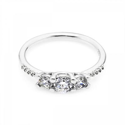 Pandora 196242cz Вечное сверкающее кольцо «Сказка» из серебра