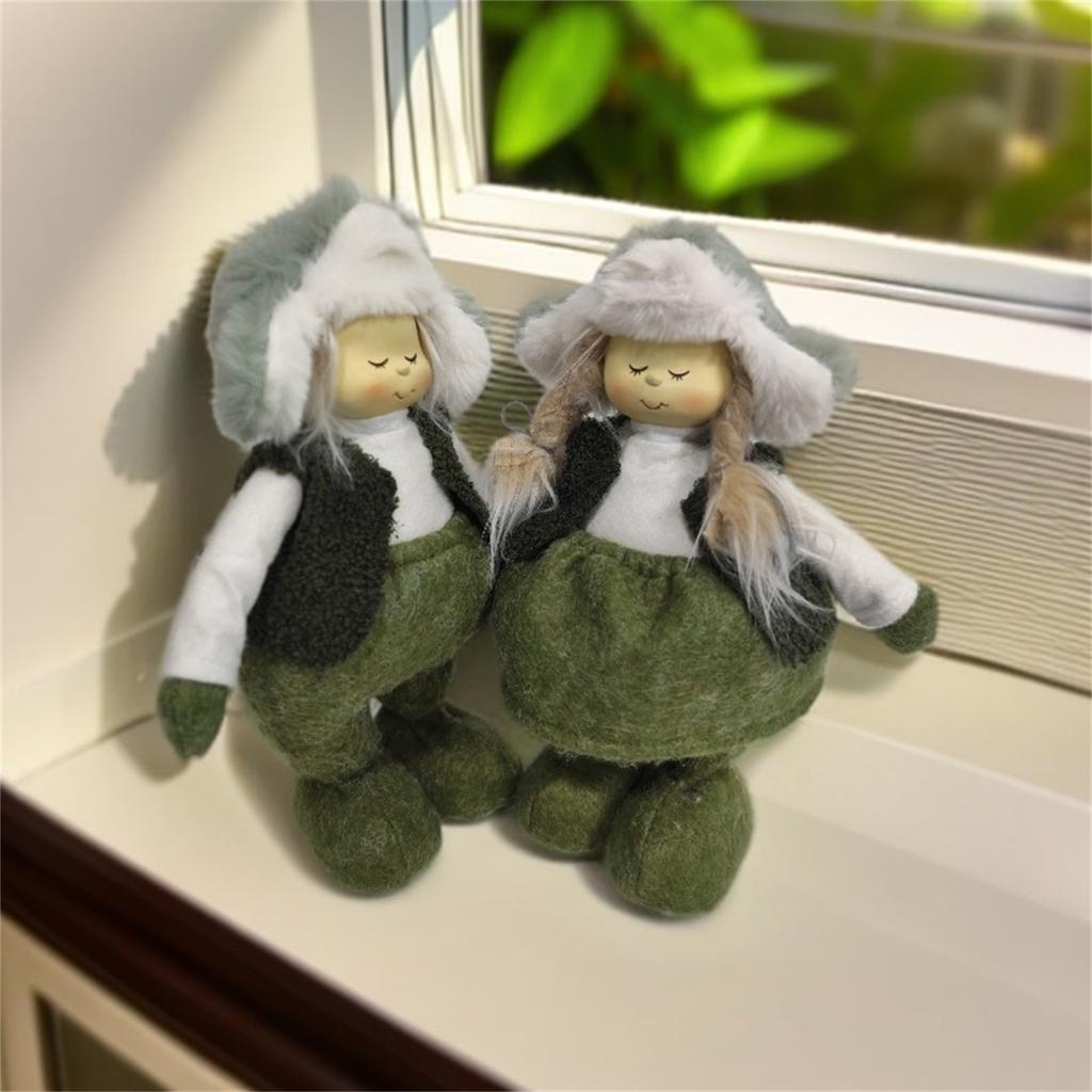 Милое смоляное лицо Кукла с детским лицом Лес Плюшевая ткань Поделки Украшение Праздничный подарок