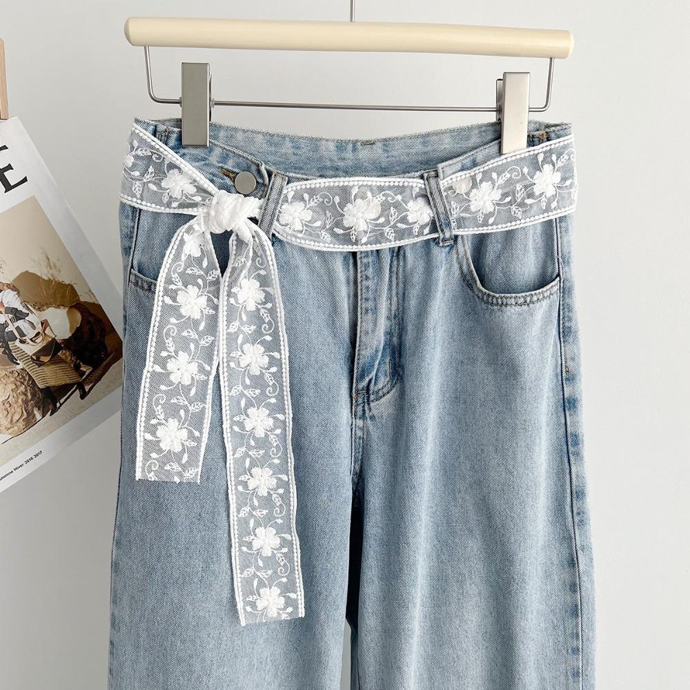 Sweet Gauze Waist Belt Y2k Dress Jeans Belt Ins Lace Waistband Spicy Girls