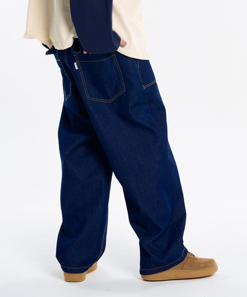 CONTROBANAL3 Raw Denim Wide Fatigue Pants [Indigo]