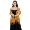 Wedding Shawl Tassel Scarves Cashew Floral Mesh Fringe Wraps  for Wedding Evening Party Dresses
