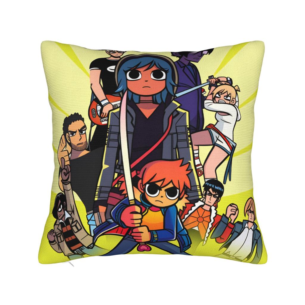 Scott Pilgrim Vs The World Anime Pillow Cover Comfy Cushion Cover Morden Pillow Case For Sofa Car Home Decor