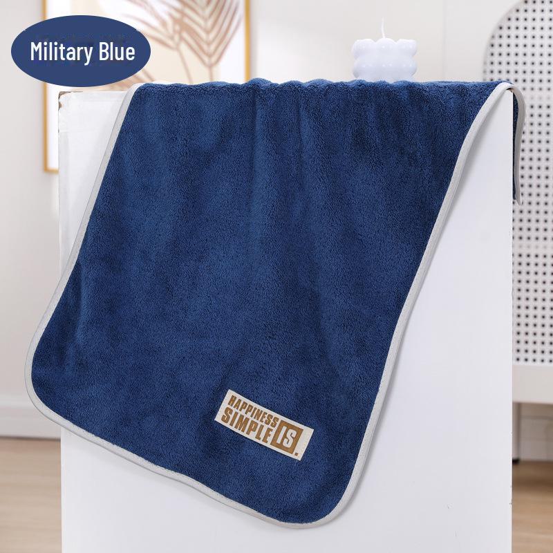 Индивидуально вышитое утолщенное полотенце из кораллового флиса: Впитывающее полотенце для ванны, фитнеса и бассейна