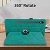 Coque + Verre Trempé pour Samsung Galaxy Tab S9 / S9 FE / S10 FE / S10 Lite, Rotatif Cuir PU Vert