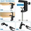 Microphone Stand Kit for Blue Yeti Adjustable Suspension Scissor Boom Arm for SM7B HyperX QuadCast AM8 A8 A6V K658 K688 K669 Mic