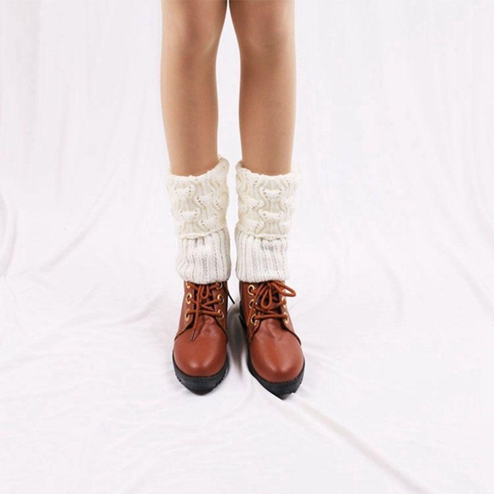 1 Pair Winter Knit Crochet Women's Fashion Boot Cuffs Leg Warmers Foot Cover Boot Socks