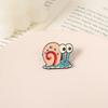 Unique Cartoon Snail Metal Brooch Fashionable Alloy Badge For Pets And Collectors