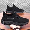 Shoes Men's Shoes Couple Flying Woven Sneakers Breathable Mesh Shoes Shallow Mouth Lace-up Single Shoes Soft Sole Comfortable Casual Shoes