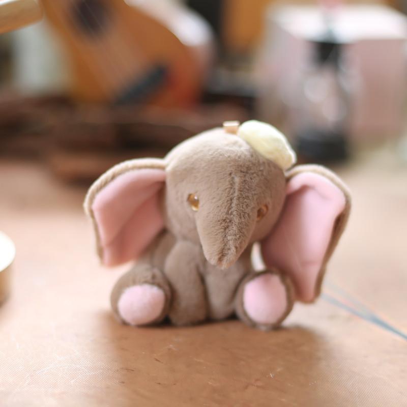 Adorable Plush Cute Elephant Keychain Toy Soft Stuffed Bag Doll Charm