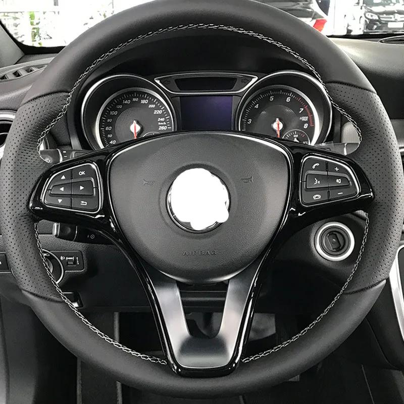Накладка на руль для Mercedes Benz A B C E GLA CLA GLC GLS GLE V Class W176 W246 W205 W213 W117 C117 X156 X253 W447