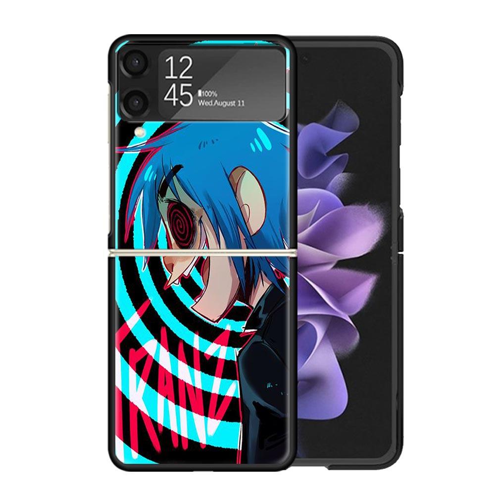 Прозрачный чехол для телефона Gorillaz Anime для Samsung Z Flip 7 6 5 4 3 Galaxy ZFlip7 ZFlip6 ZFlip5 ZFlip4 ZFlip3 5G Печатная крышка Z Flip 5 4