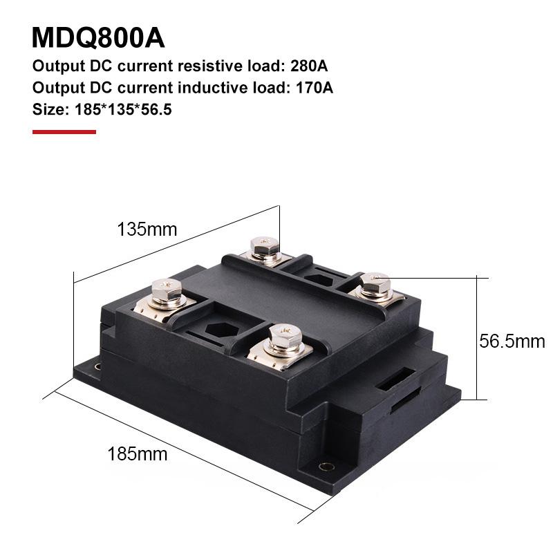 30A-1200A MDQ однофазный диодный мостовой выпрямительный модуль с радиатором 1600 В медное основание высокой мощности переменного тока в постоянный ток