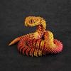 Потрясающая 3D-печатная фигурка змеи с подвижными суставами и реалистичными глазами для уникального декора