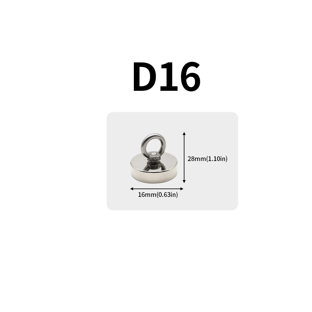 D16-D120мм N52 Суперсильный Неодимовый Рыболовный Крючок Магнит для Тяжелых Условий Неодимовый Магнит с Потайным Отверстием Рым-болт