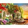5D Diy Full Round Drill Diamond Painting Garden & House Diamond Pictures Cross Stitch