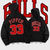 Свитшот с капюшоном Pippen 33 мужской весенне-осенняя одежда молодежный модный спортивный баскетбольный свободный плечевой жакет