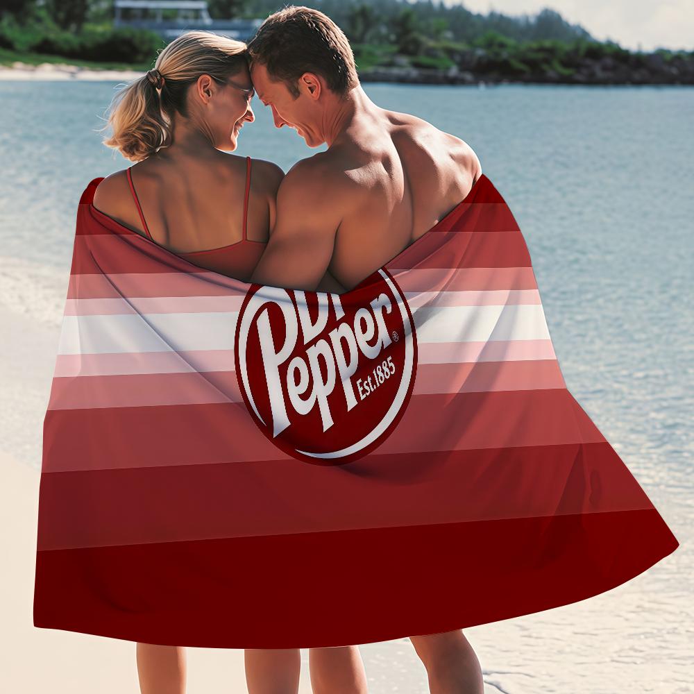 Полотенце D-Dr Pepper Быстросохнущие пляжные полотенца подходят для бассейнов, кемпинга, йоги и тренажерного зала