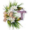 Huayi Easter Wreath Decoration Easter Cross Wreath Door Hanging Decoration Home Decoration Hanging